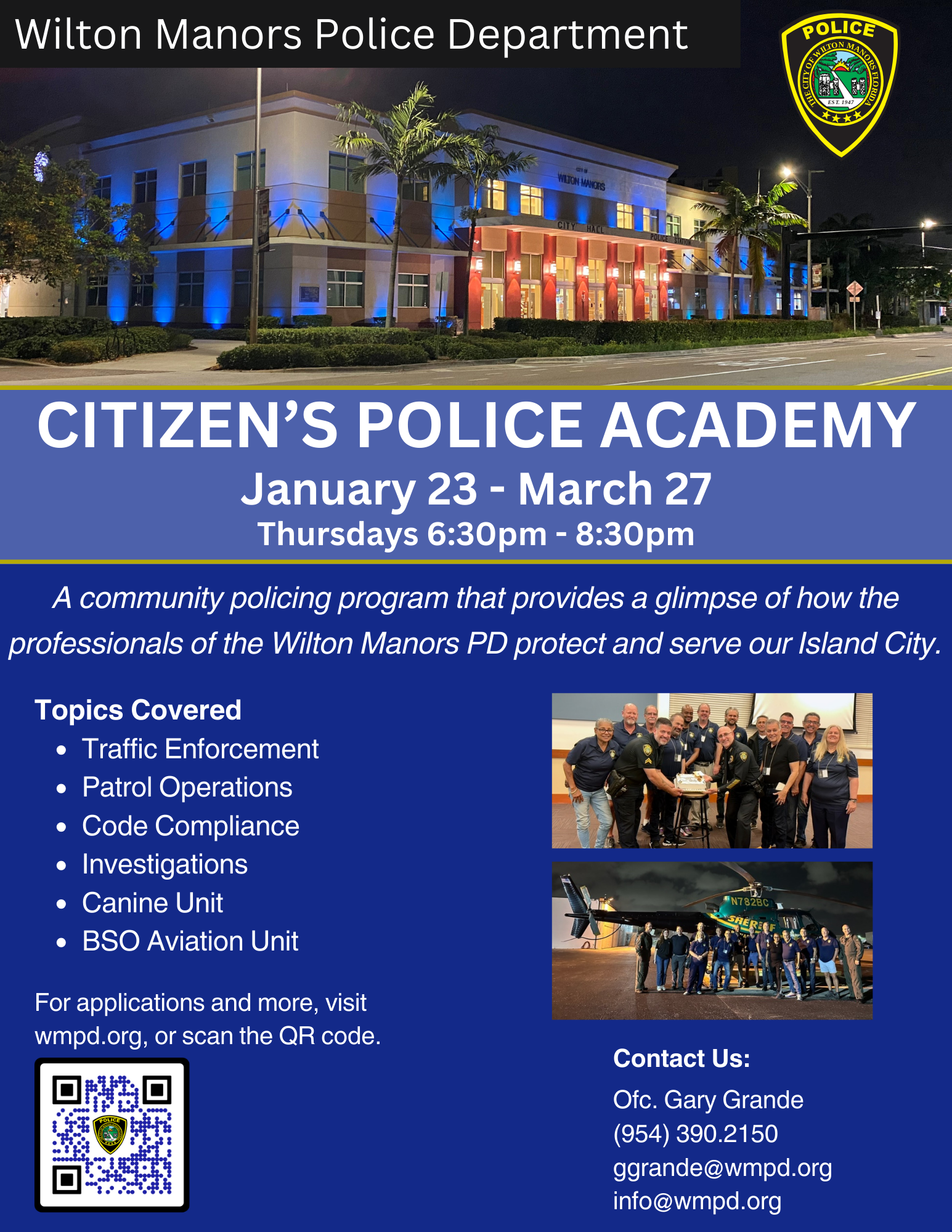2025 Citizens Police Academy Flyer