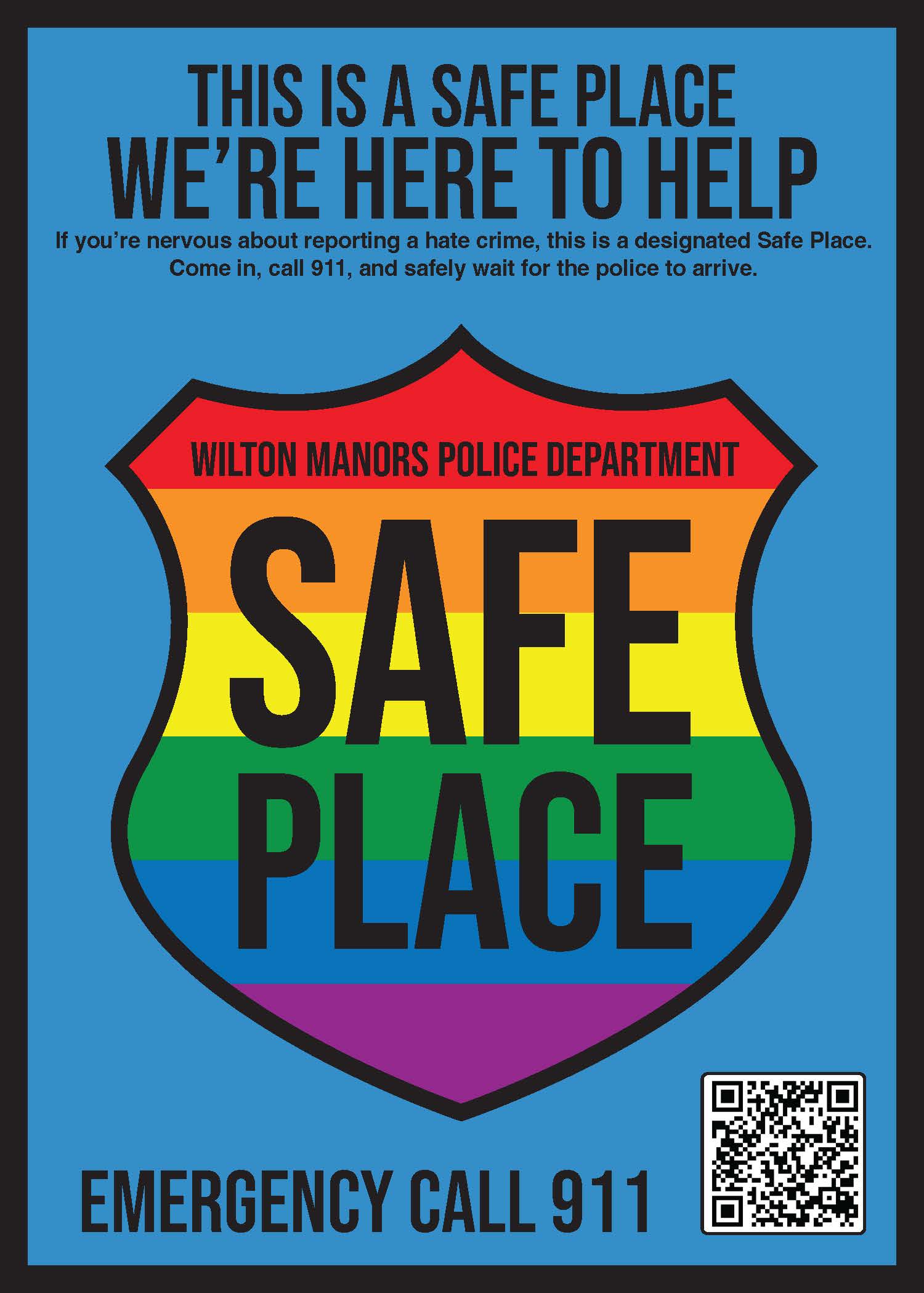 WMMP Safe Place Window Sign 